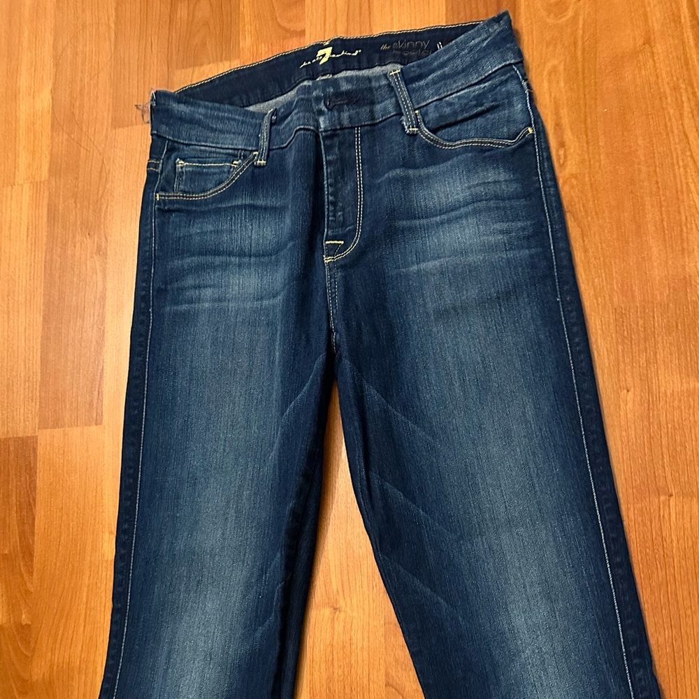 7 for all mankind blue jeans